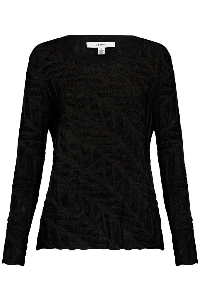 Buy Verge Sydney Australia Buy Preorder Verge Double Bay Signature Verge Tonic Sweater Black 7581BR