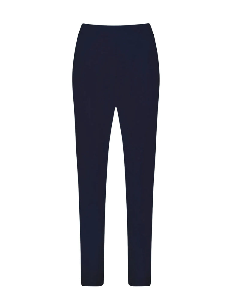 VERGE Slim Leg Mayhem Pant Blue Velvet 8531 Verge Stockist Online Australia Signature of Double Bay Mature Fashion