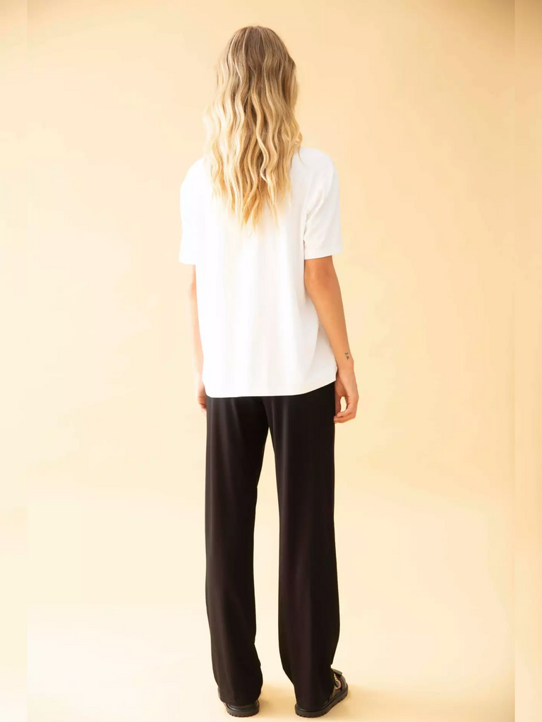 Mela Purdie Stockist Online Australia Long Pant in Black 100 Signature of Double Bay Tops Dresses Elegant Clothing