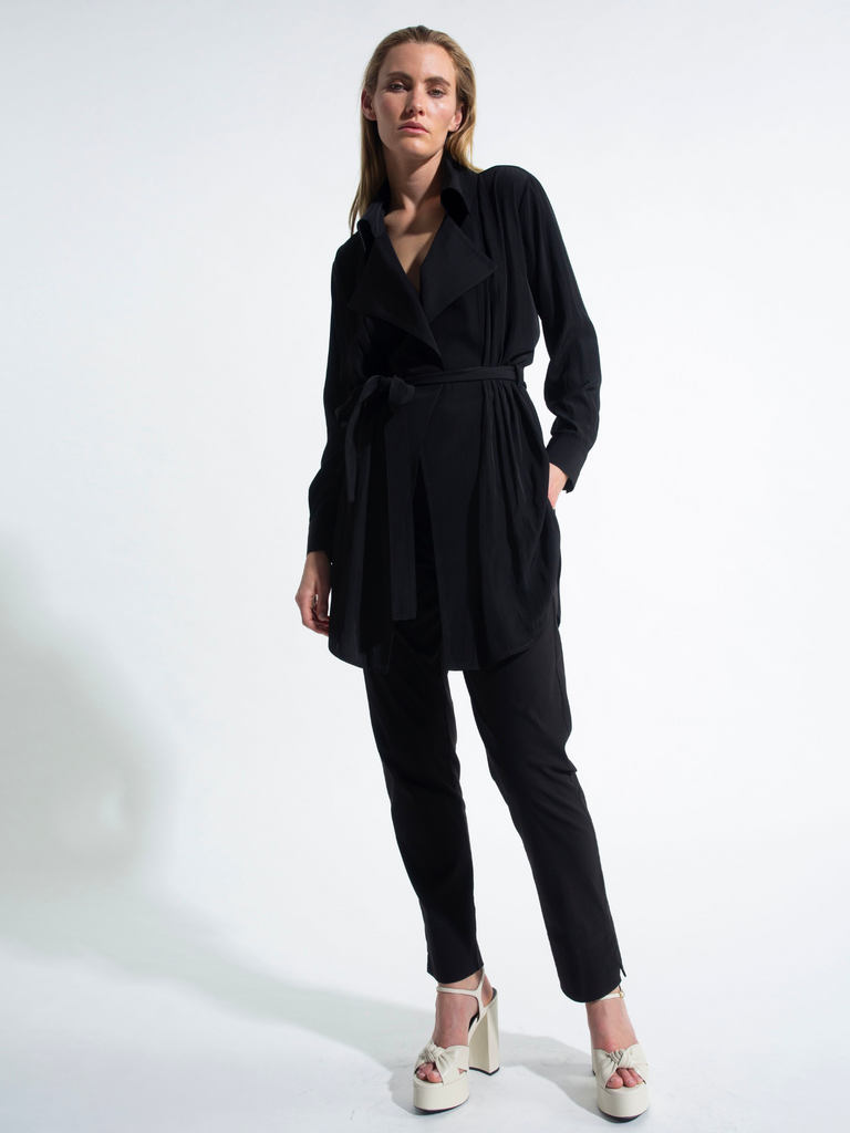 Nomad Trousers in Black 1768 Mela Purdie Stockist Online Australia Signature of Double Bay Tops Dresses Elegant Clothing