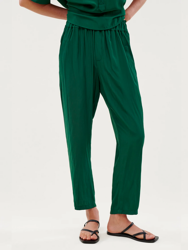 Layerd Ena Pant in Emerald Layer'd Clothing buy Online Australia Stockist shop Layer'd fashion in Sydney Signature of Double Bay