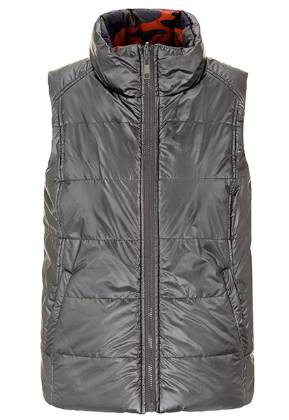 Buy Tribal Brand Fashion Sydney Australia Online Buy Fashion Double Bay Signature Tribal Reversible Puffer Vest Charcoal 6782O