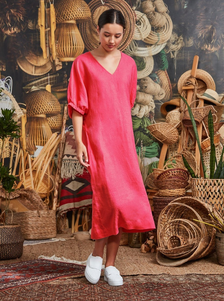 Verge Stockist Online Australia Signature of Double Bay Verge Vision Dress Hot Pink