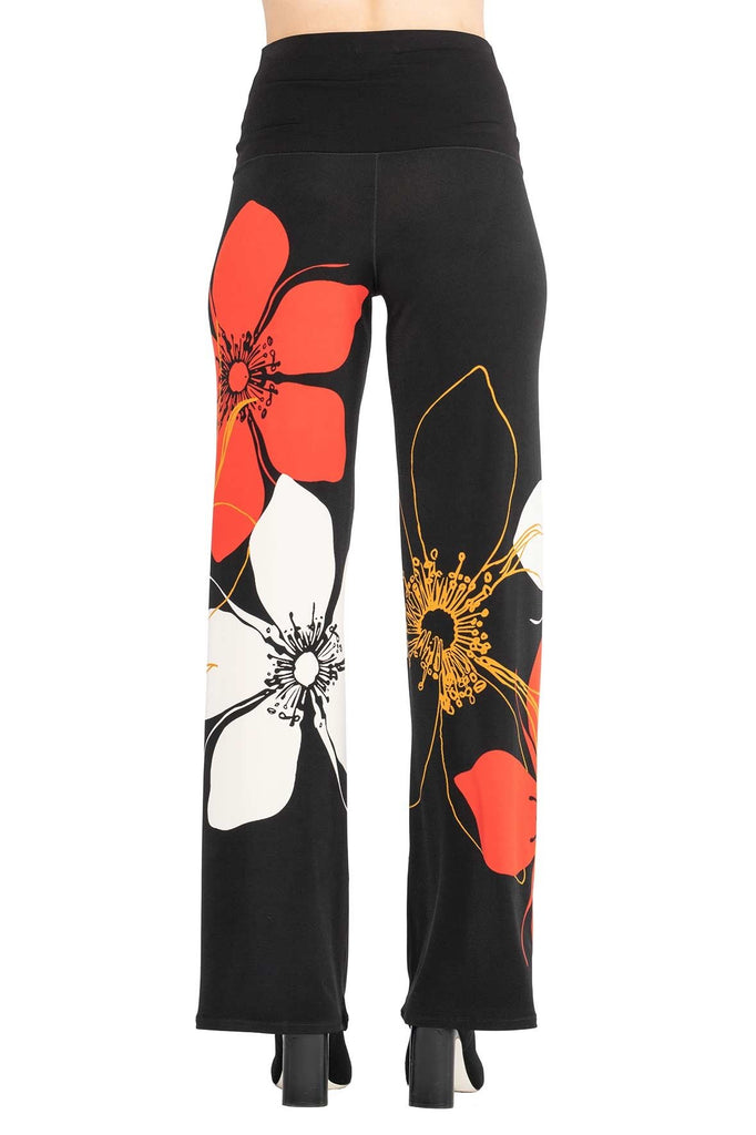 Buy Eva Varro Online Stockist Sydney Australia Signature of Double Bay Mature Fashion Reversible Floral Pull-On Pant Macy